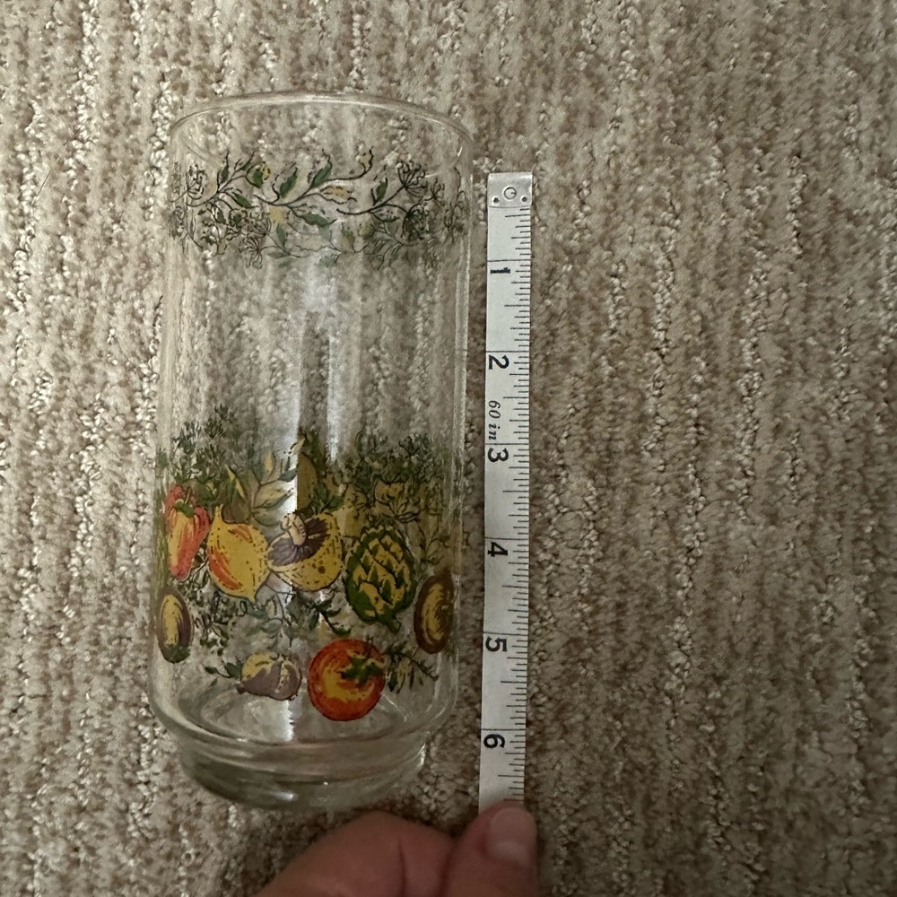 Vintage LIBBEY Bonnie Sante “spice of life” glasses